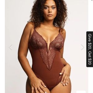 Popilush New Lace Corset Bodysuit